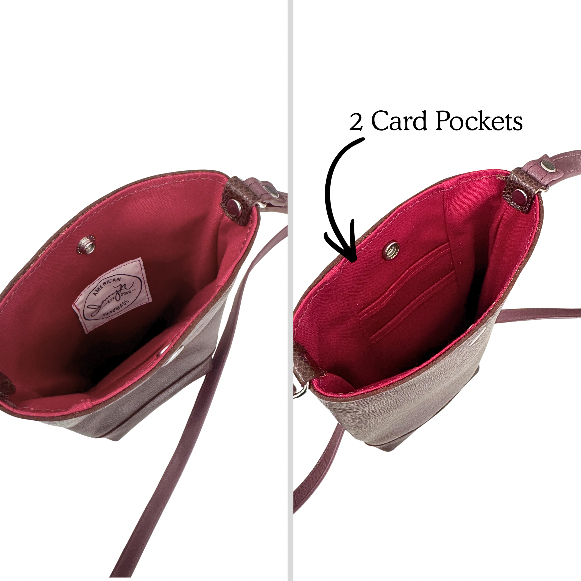 Phone Pouch in Hearts, Navy 2 (RTS)