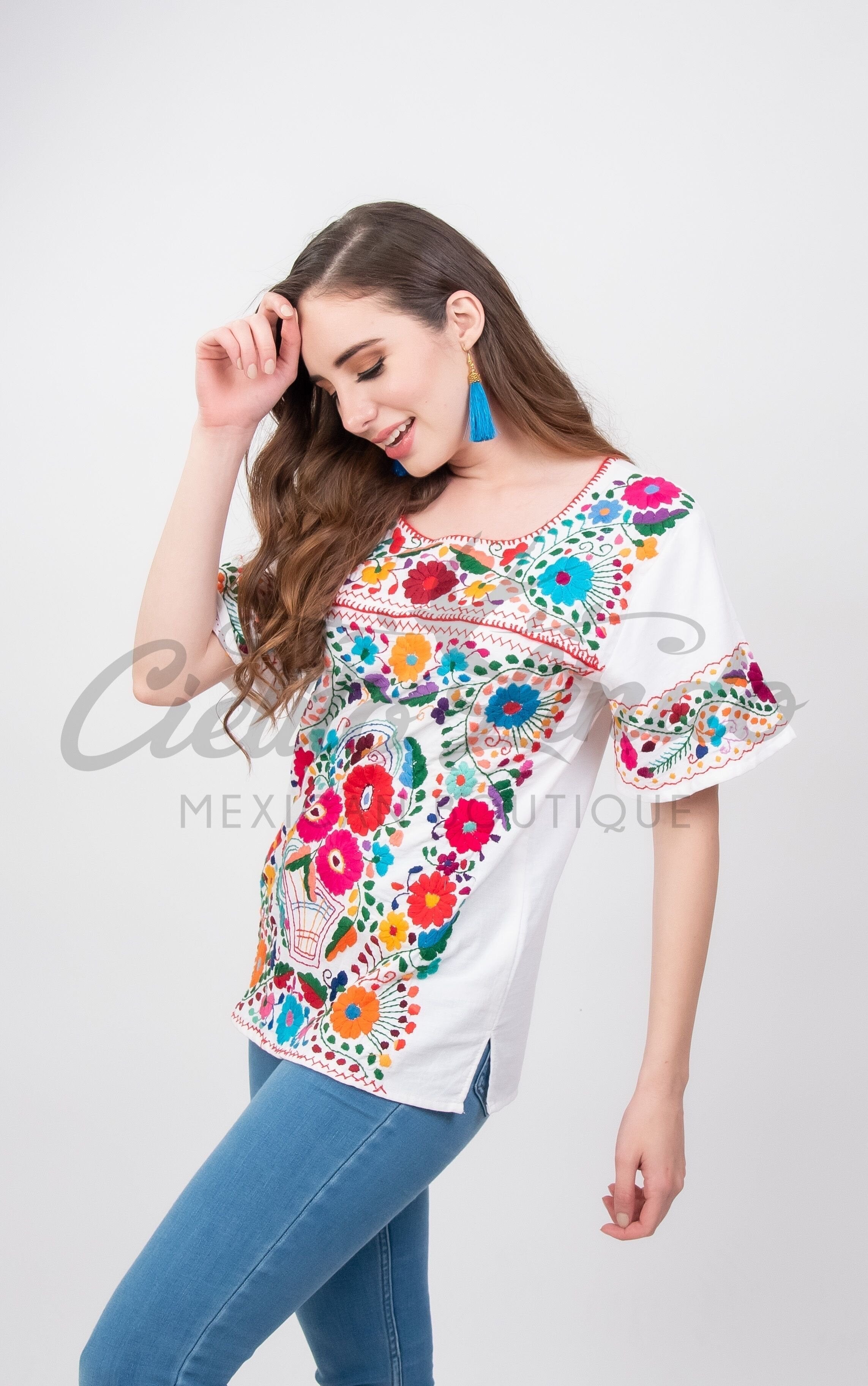 San Miguel Luxury Fine Blouse Ivory