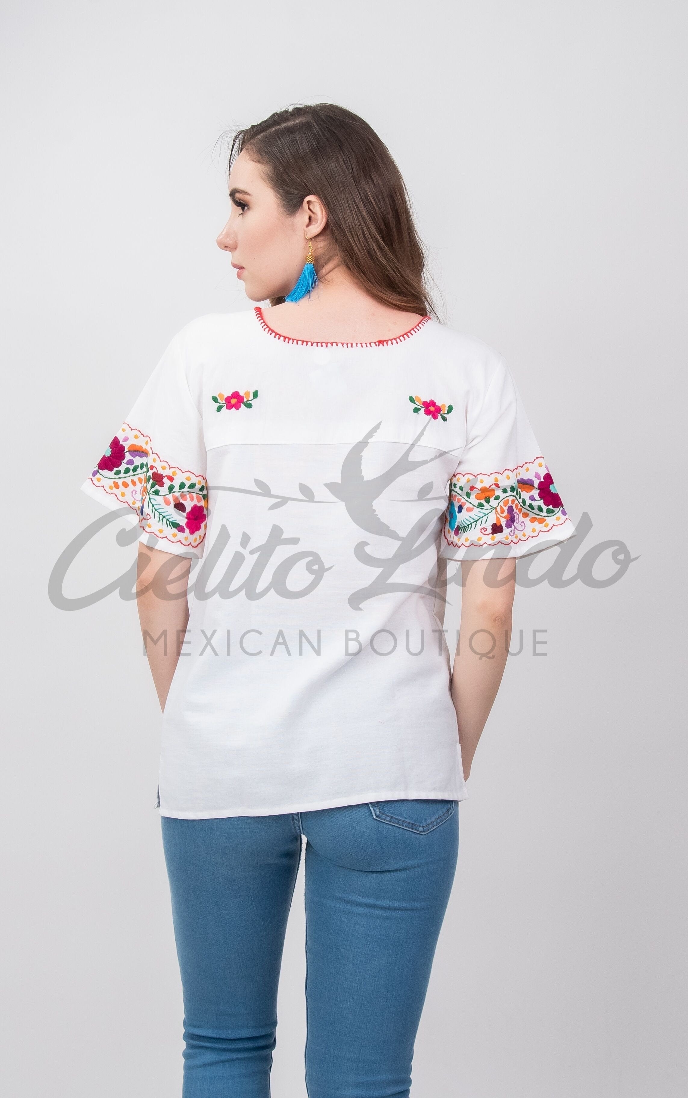 San Miguel Luxury Fine Blouse Ivory