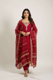 Silk party wear suit