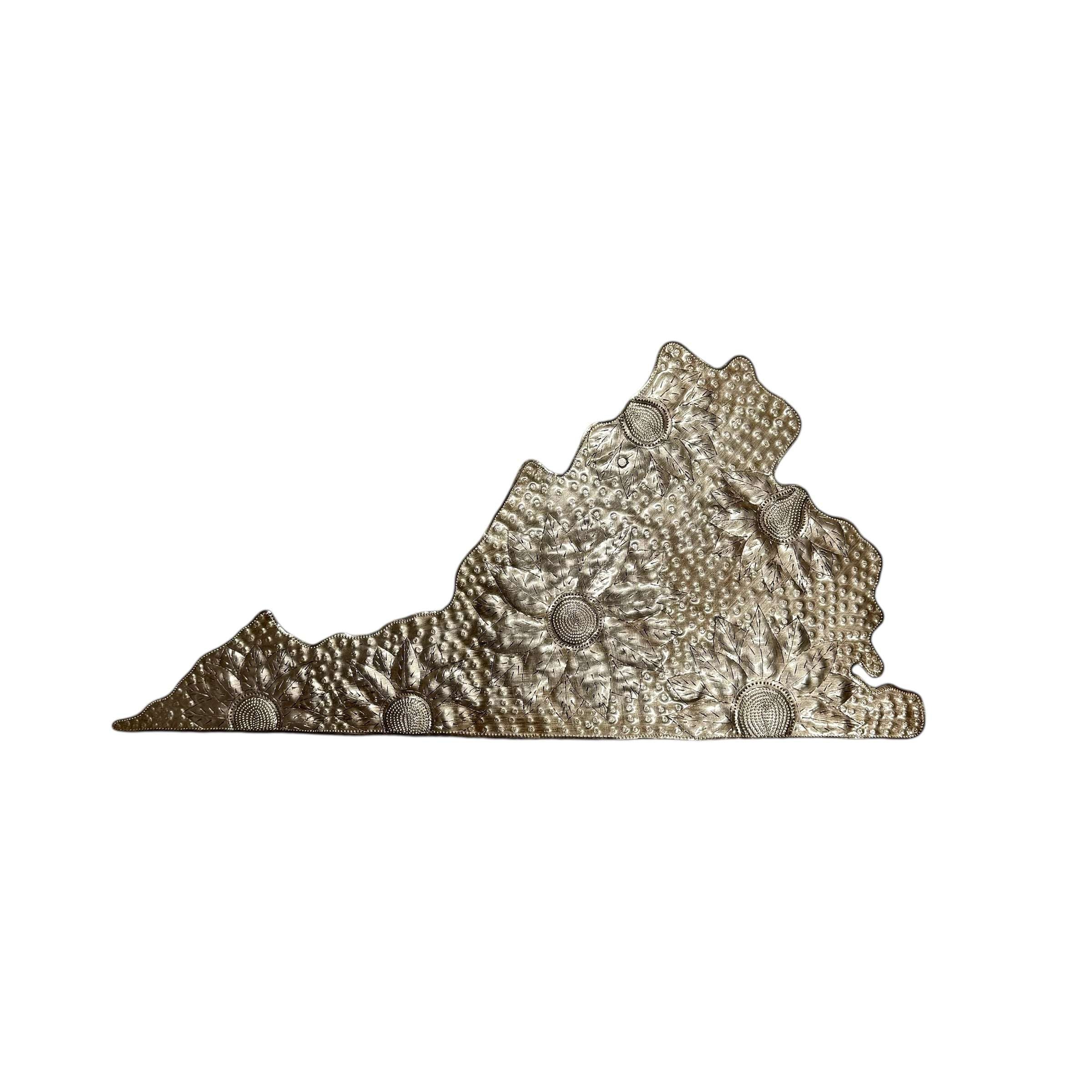 Virginia Floral Metal Art
