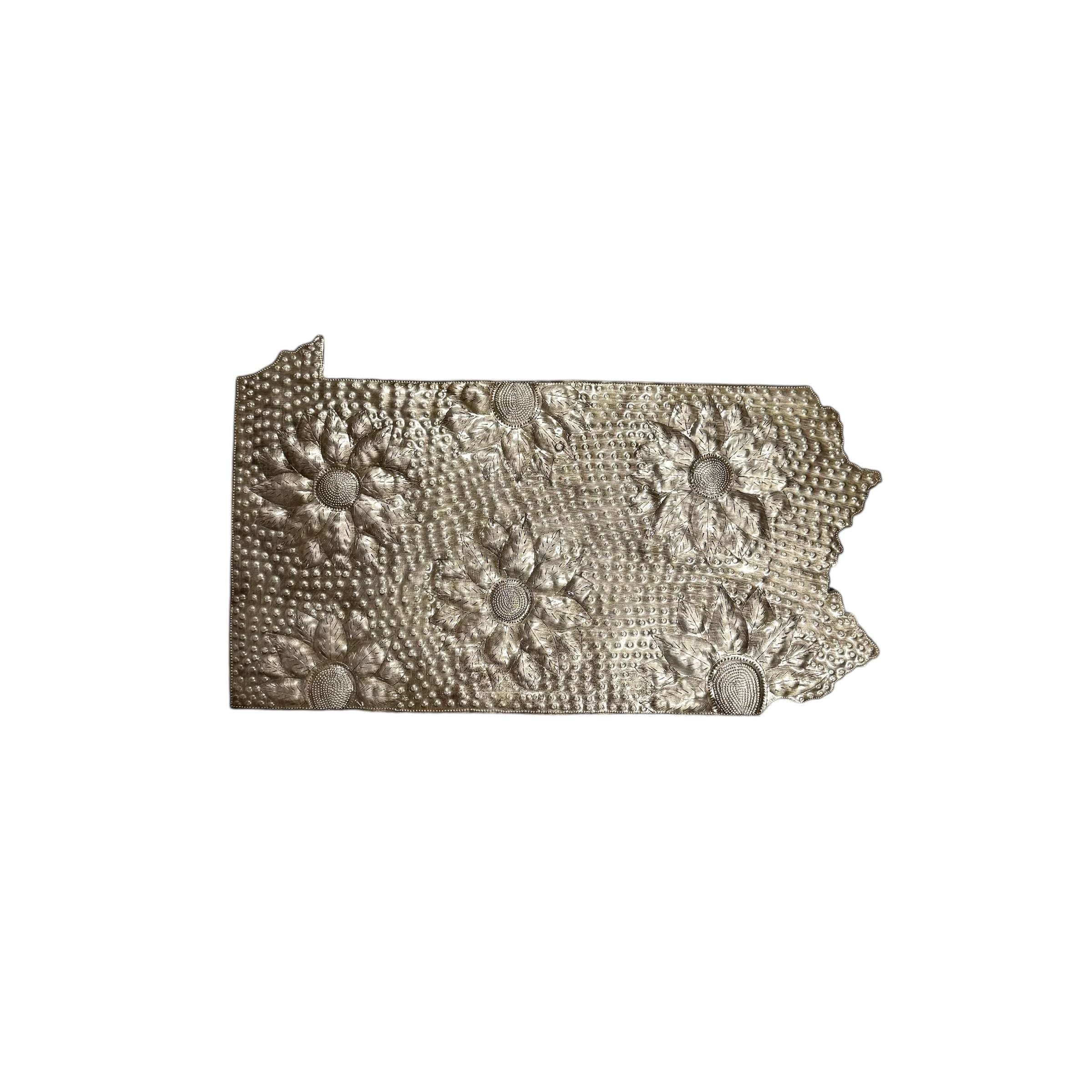 Pennsylvania Floral Metal Art