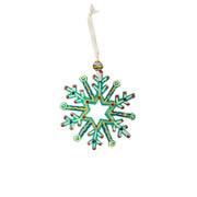 Turquoise Snowflake Ornament