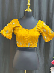 Raw silk blouse