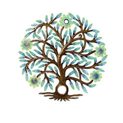 Oil Drum Top Tree- Turquoise