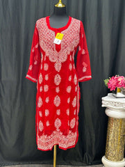 Georgette Chikankari kurti