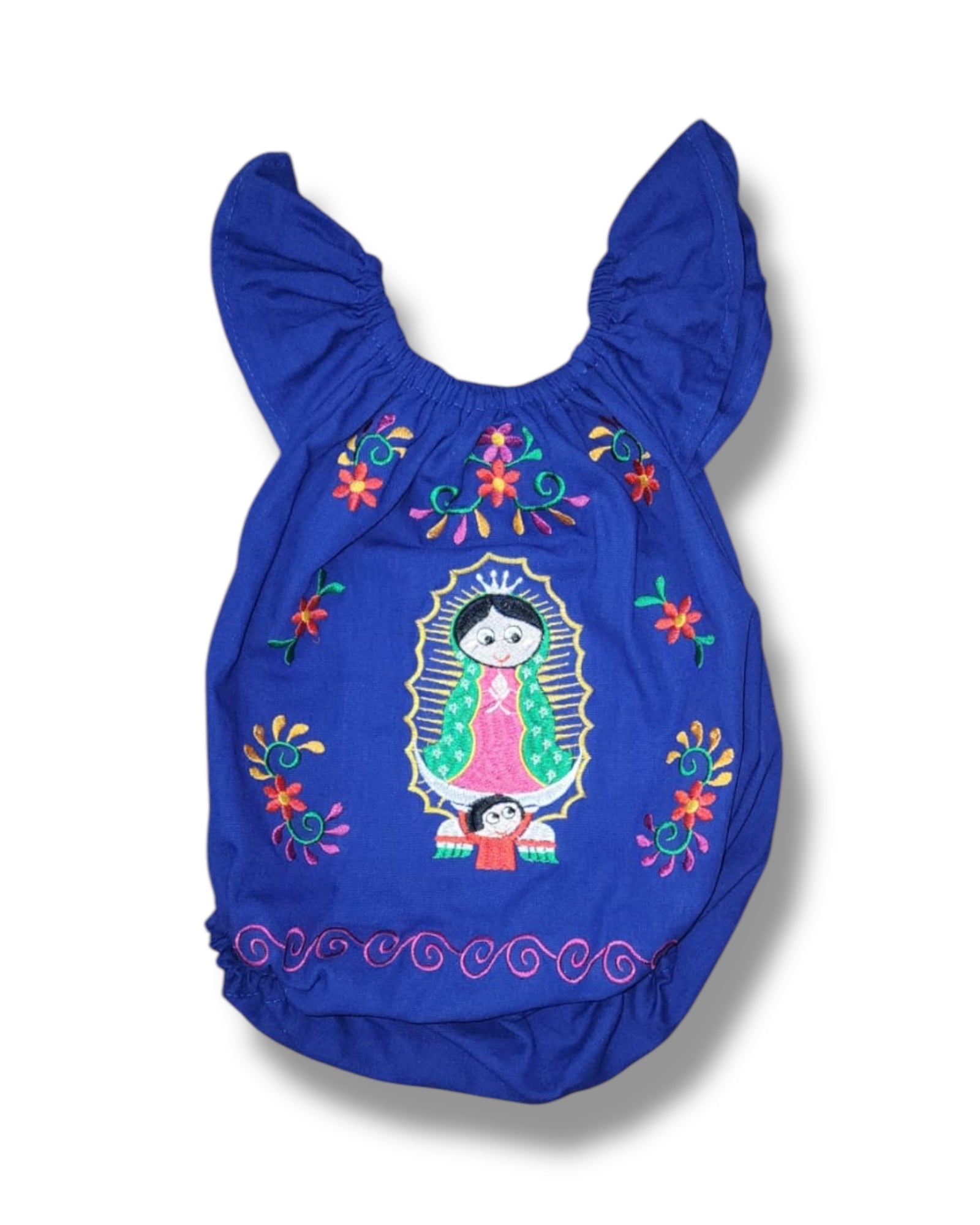 Guadalupe Ruffled Embroidered Onesie