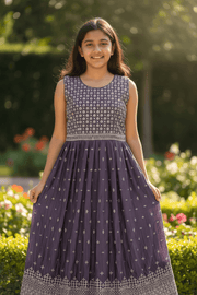 Kids long frock / Anarkali Kurti for girls (11-12 years)