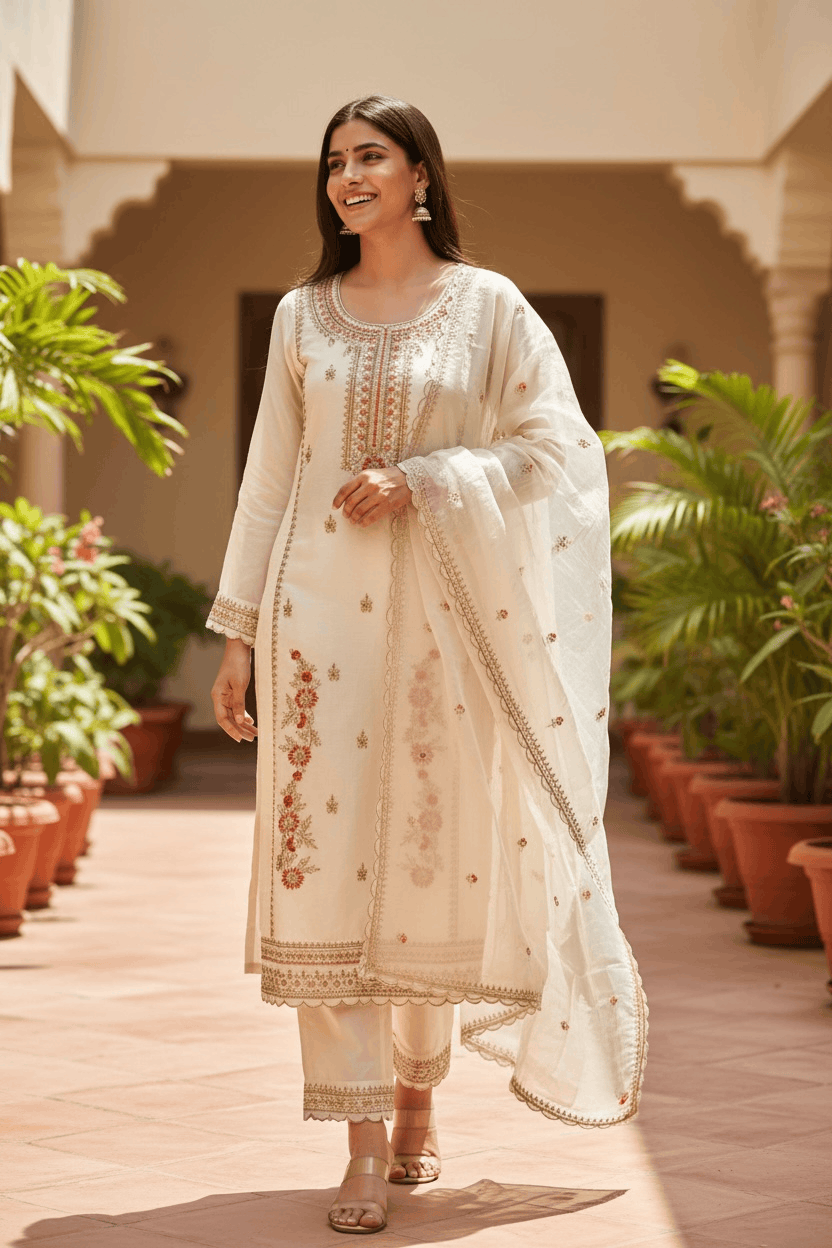 Tissue silk party wear salwar kameez set