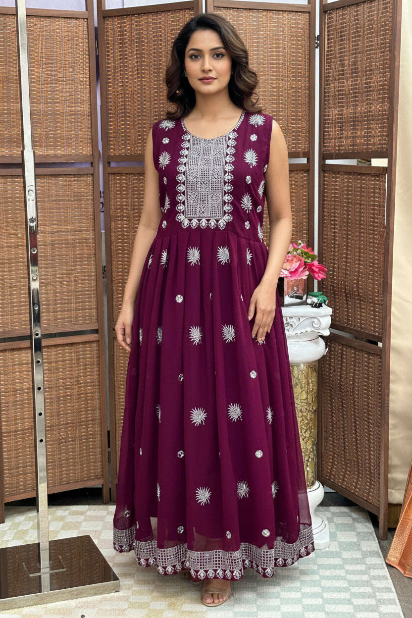 Georgette long kurti