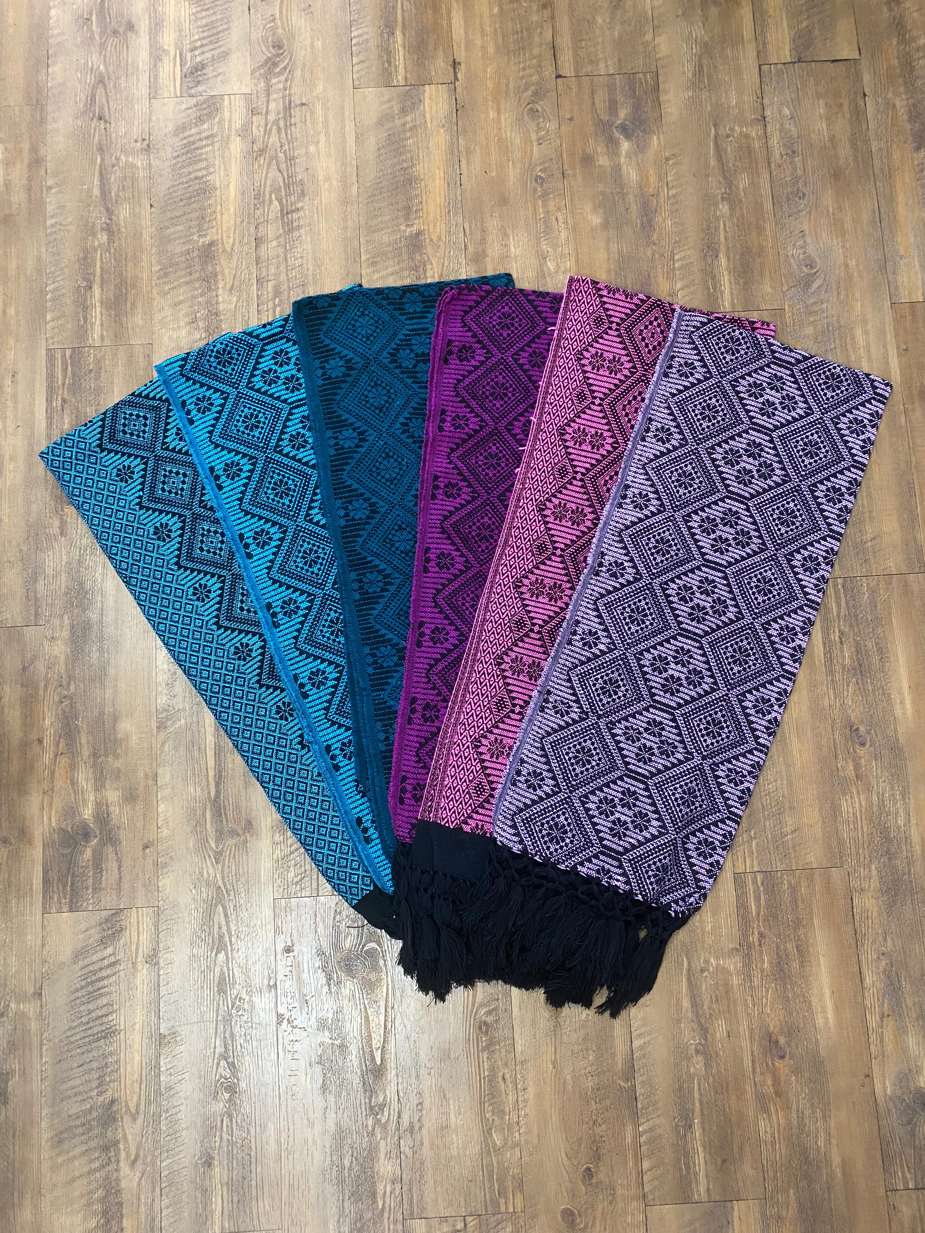Mexican Maxi Scarf & Shawl Pink