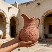 Hand-Painted Pink Pitcher
