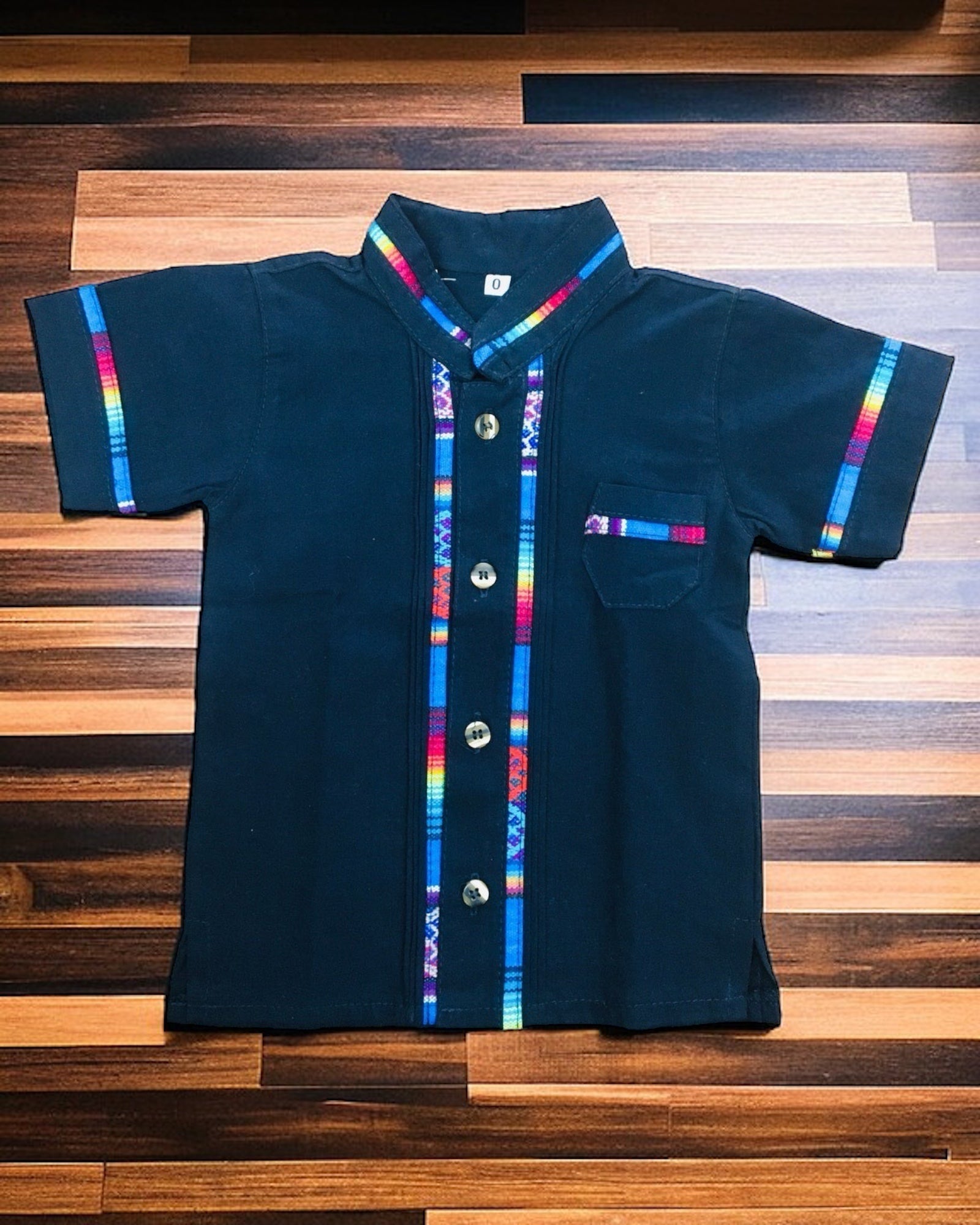 Boys Guayabera Coralillo Navy