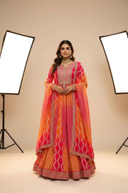 Saawan : Chinon silk long gowns
