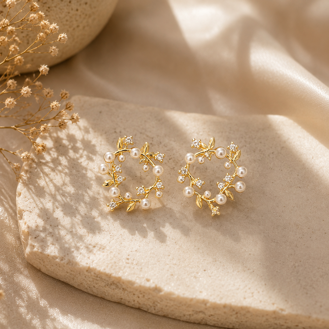 Pearl Wreath Earrings