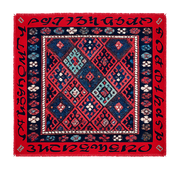 Armenian Alphabet #4 Silk Square scarf