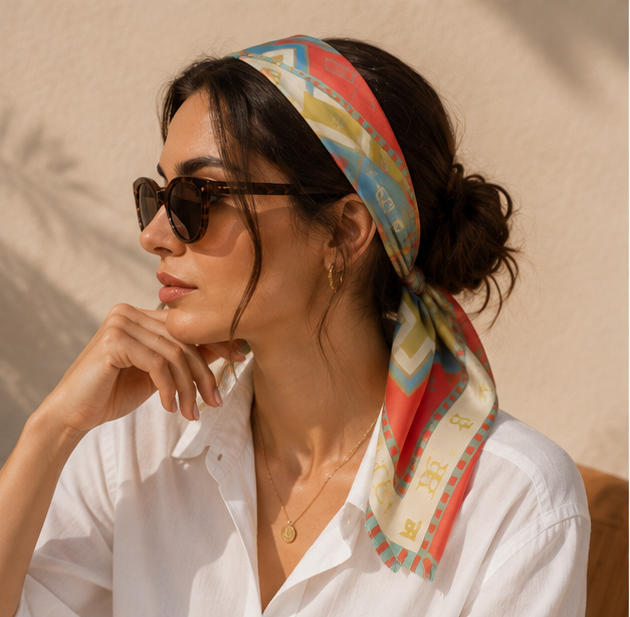 Armenian Alphabet #3 Silk Square scarf