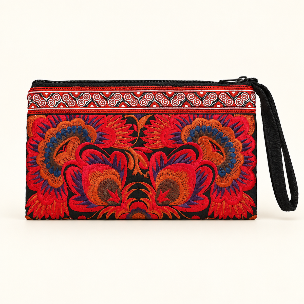 Sarita Hmong Embroidered Wristlet - Thailand