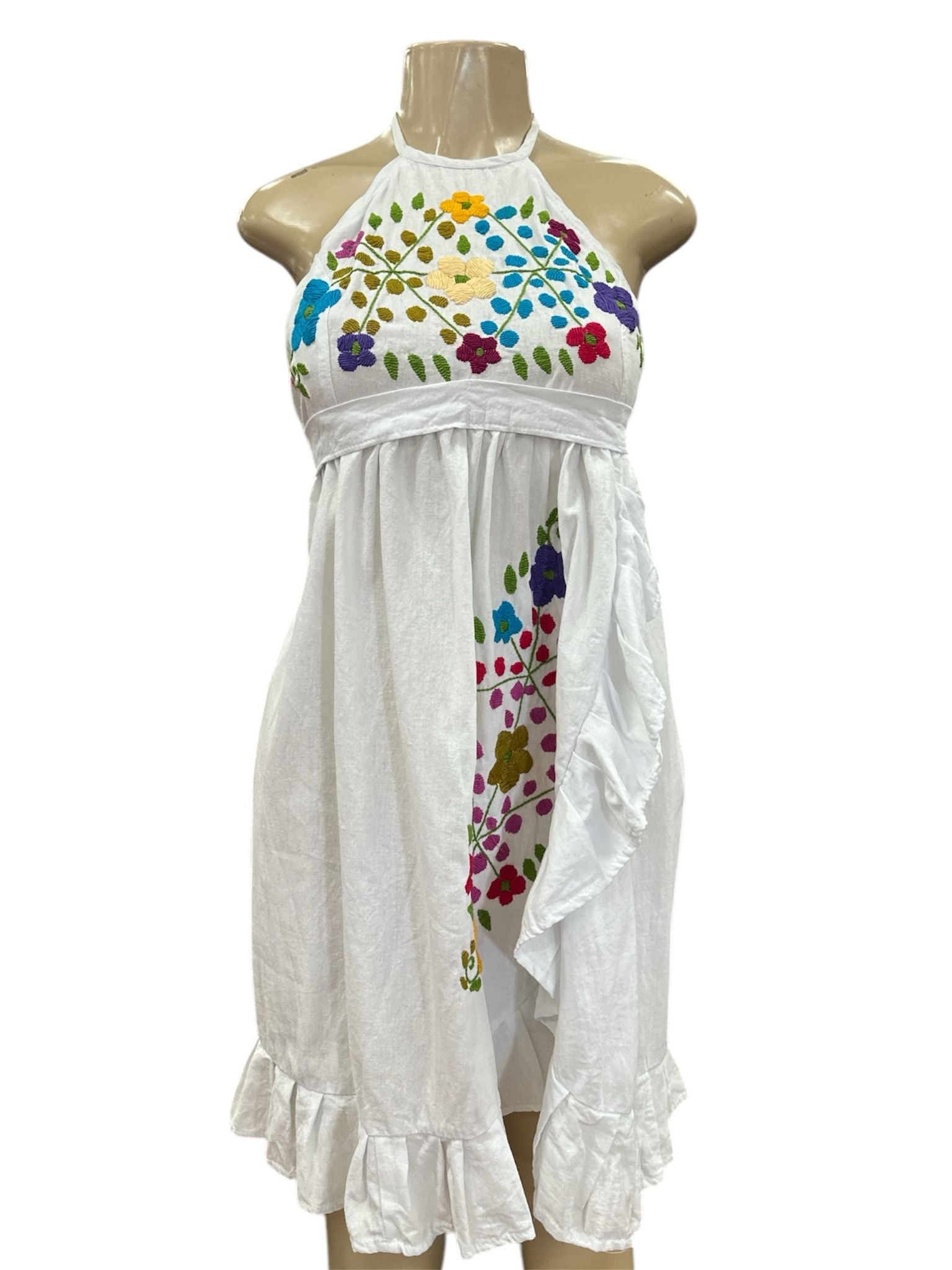 Artemisa Halter Dress White