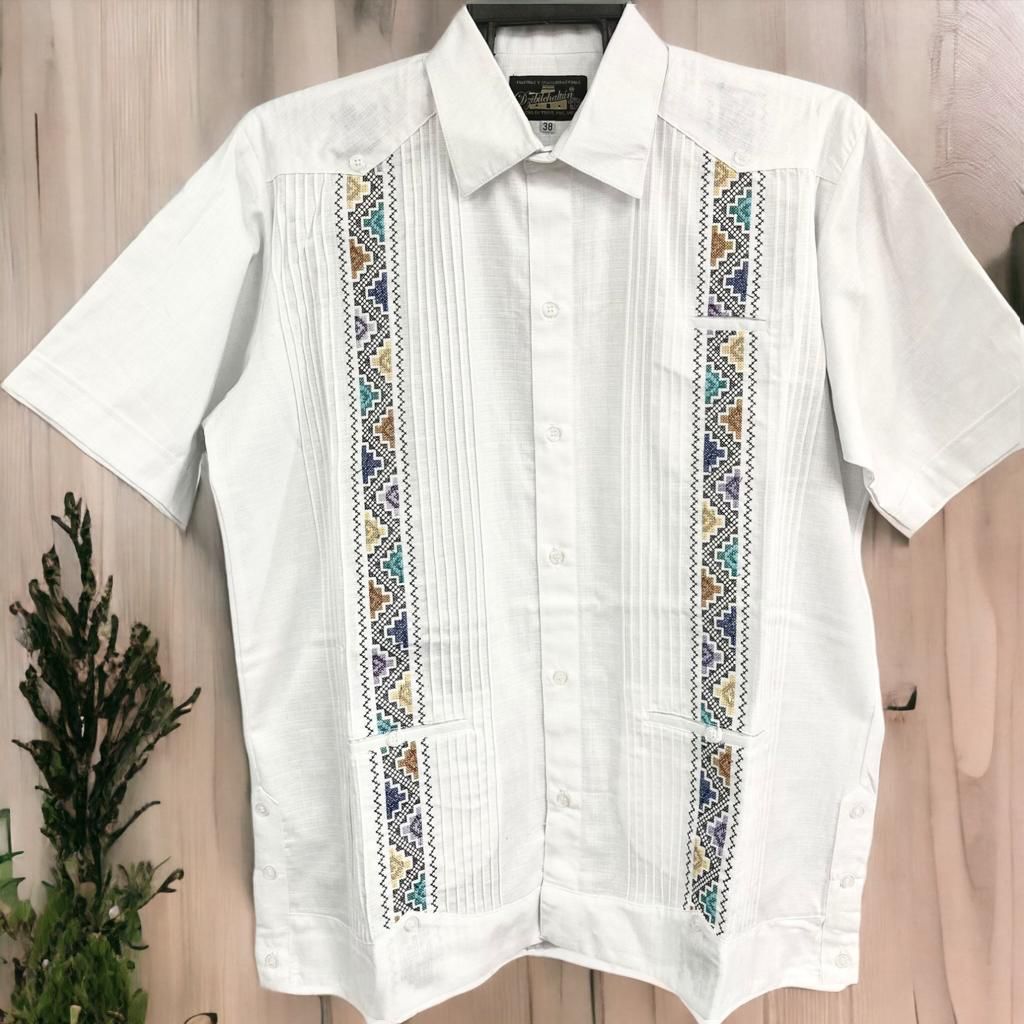 Men’s Guayabera Piramide White