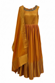 Silk Anarkali suit