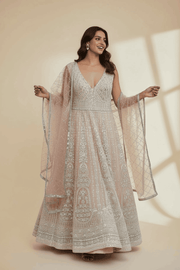 Heavy party wear bridal gown