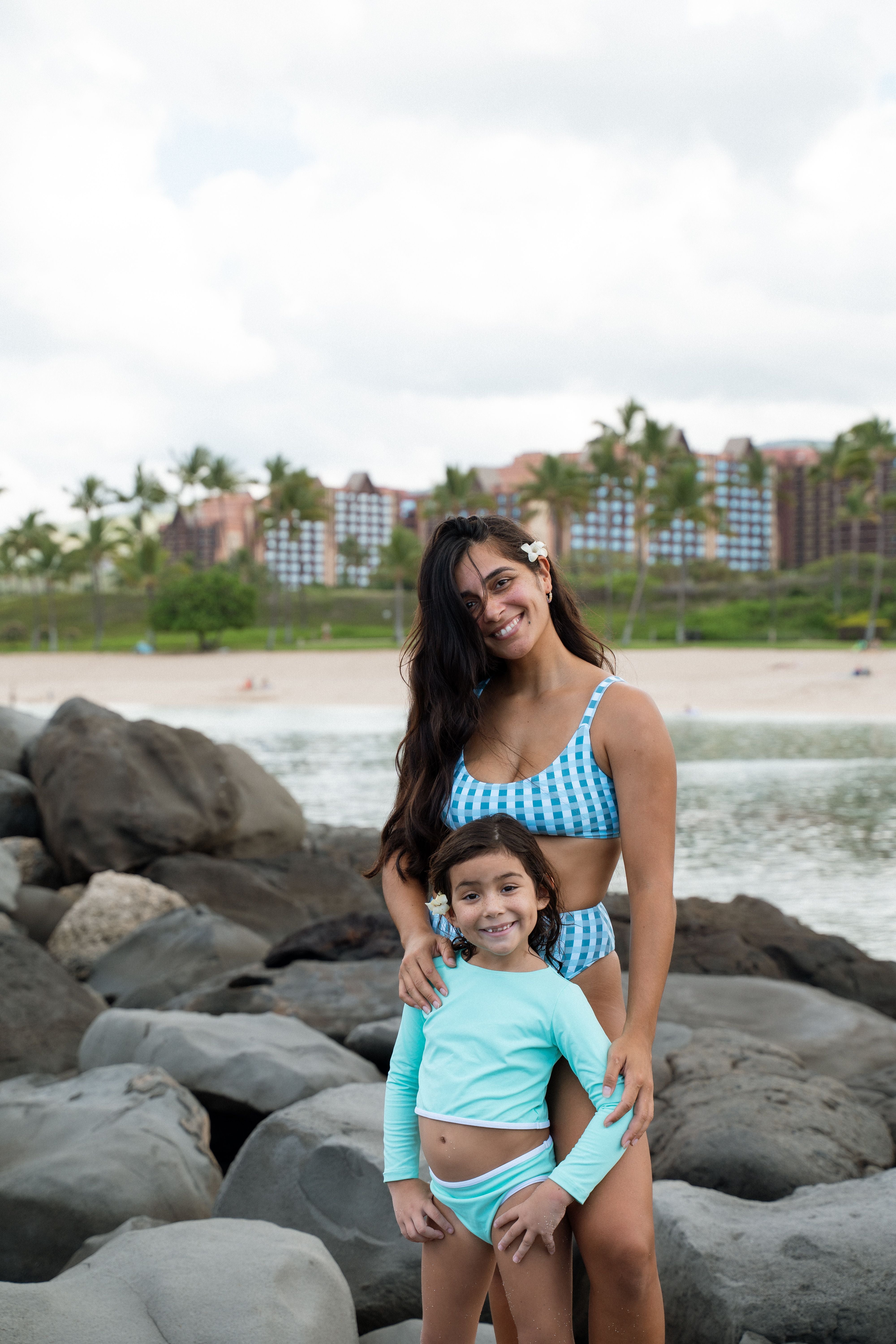 Stevie Two Piece Kids Swimsuit - Seafoam