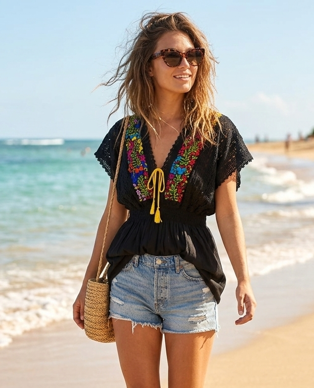 Jazmin Blouse Black
