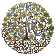Jumbo Blue and Purple Birds Tree of Life
