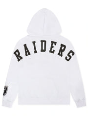 Pro Standard Las Vegas Raiders Wingspan Drop Shoulder Hoodie - White