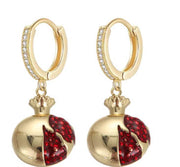 Drop Pomegranate Earrings #1