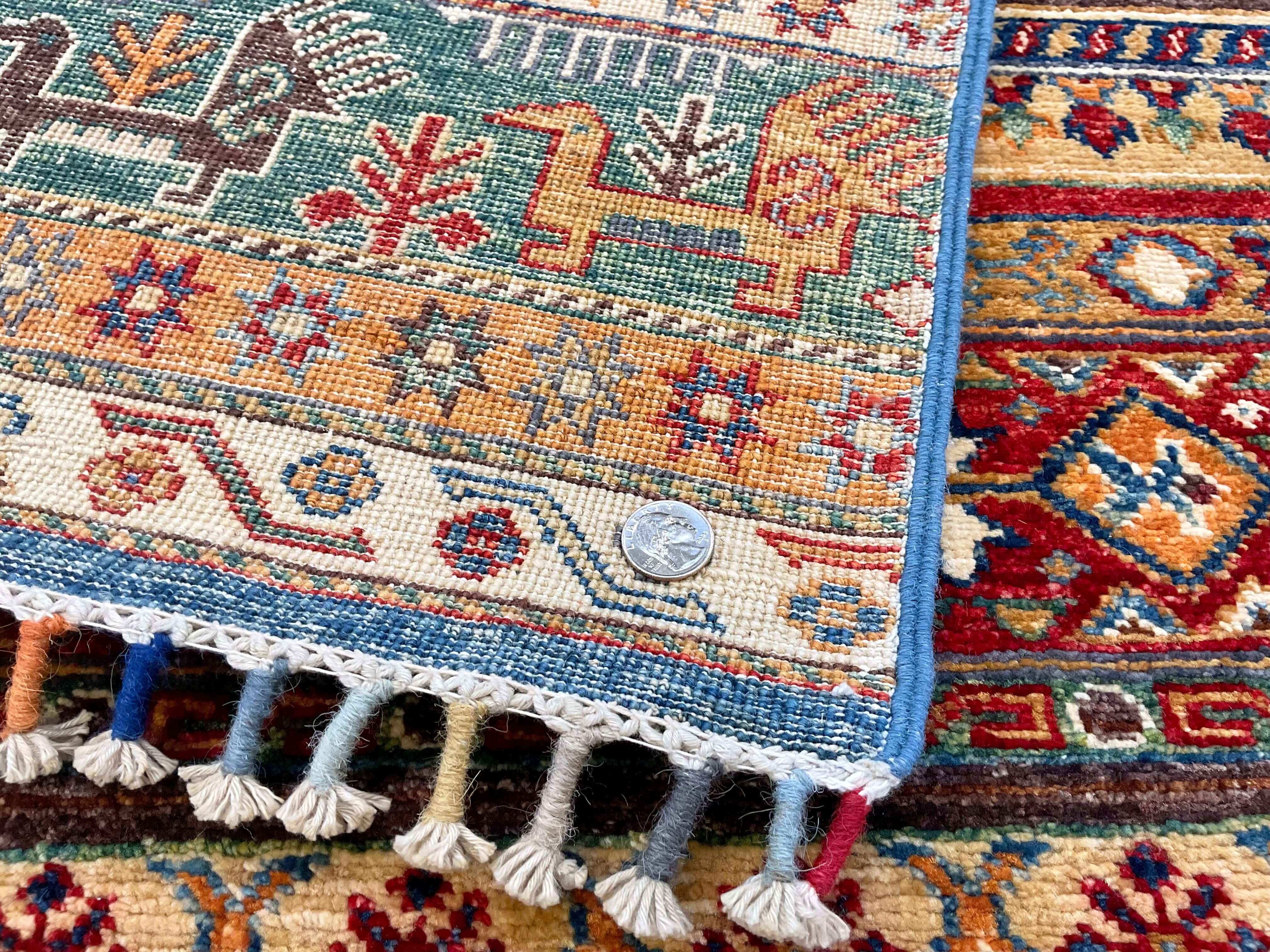 Khurjeen 2'08"x14'10" multicolor