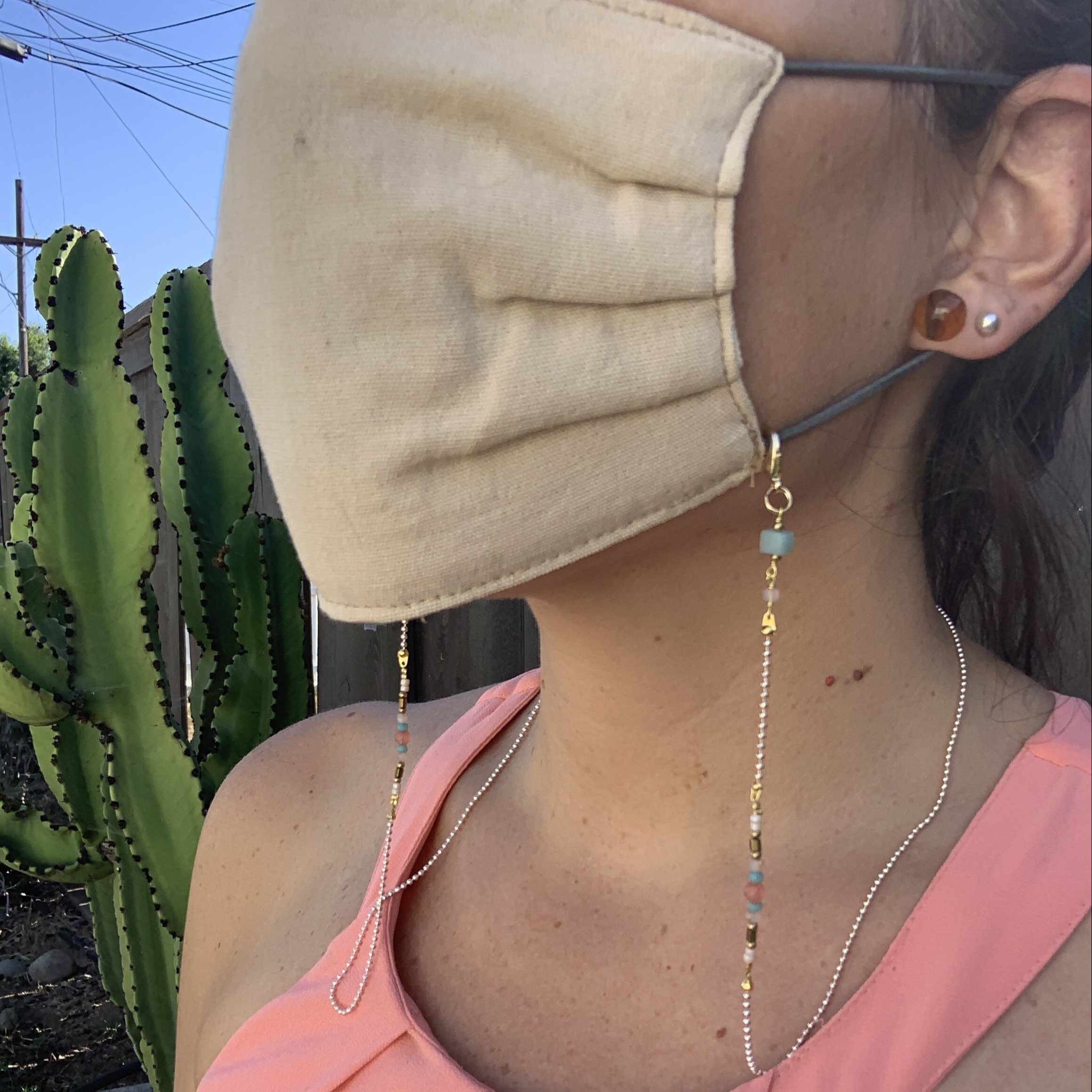 Olivia Semi-precious Stone Sunglass Chain - Thailand
