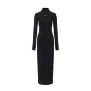 Lian High Neck Open Back Maxi Dress