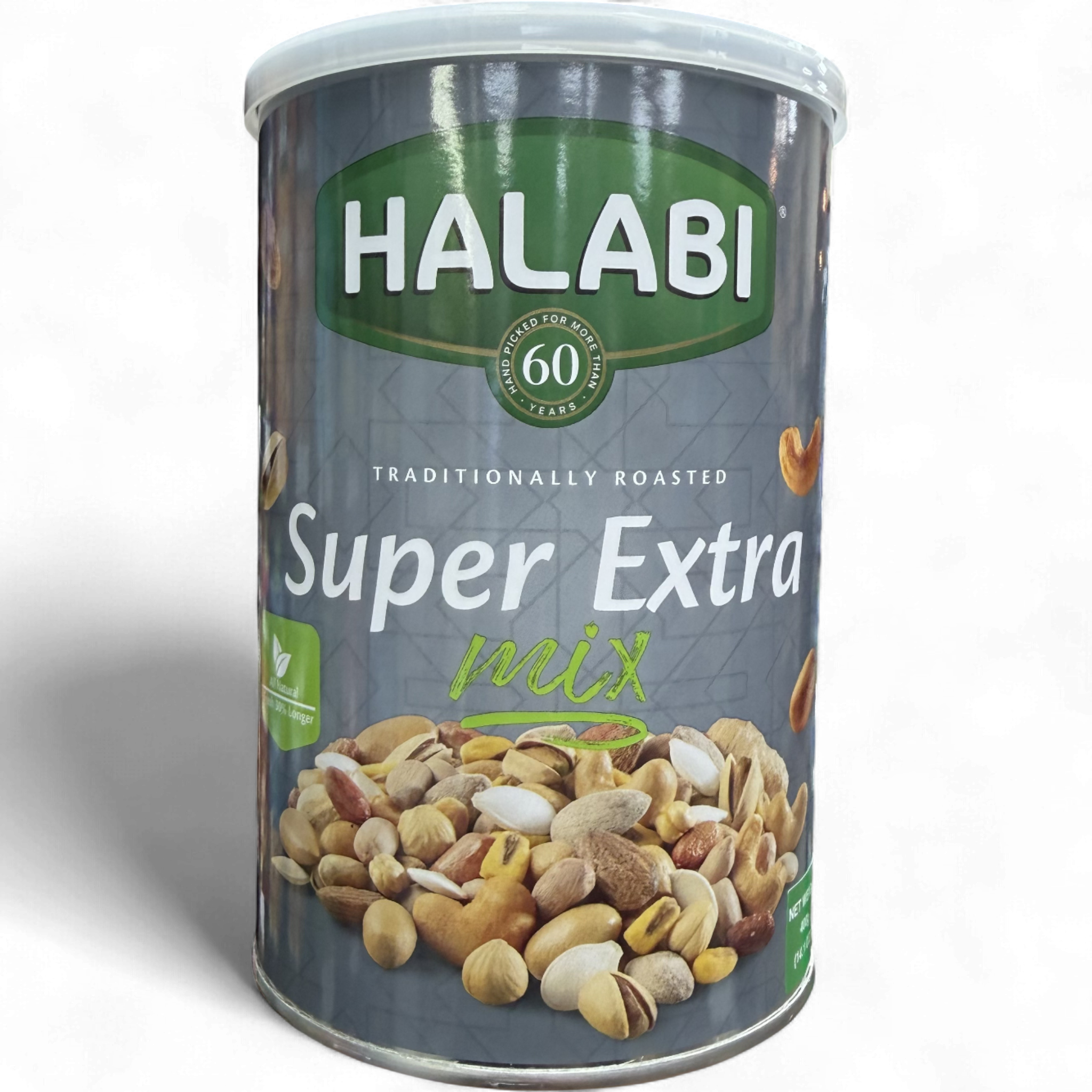 HALABI Super Extra Mix Cans 400G – Premium Quality Nuts & Seeds