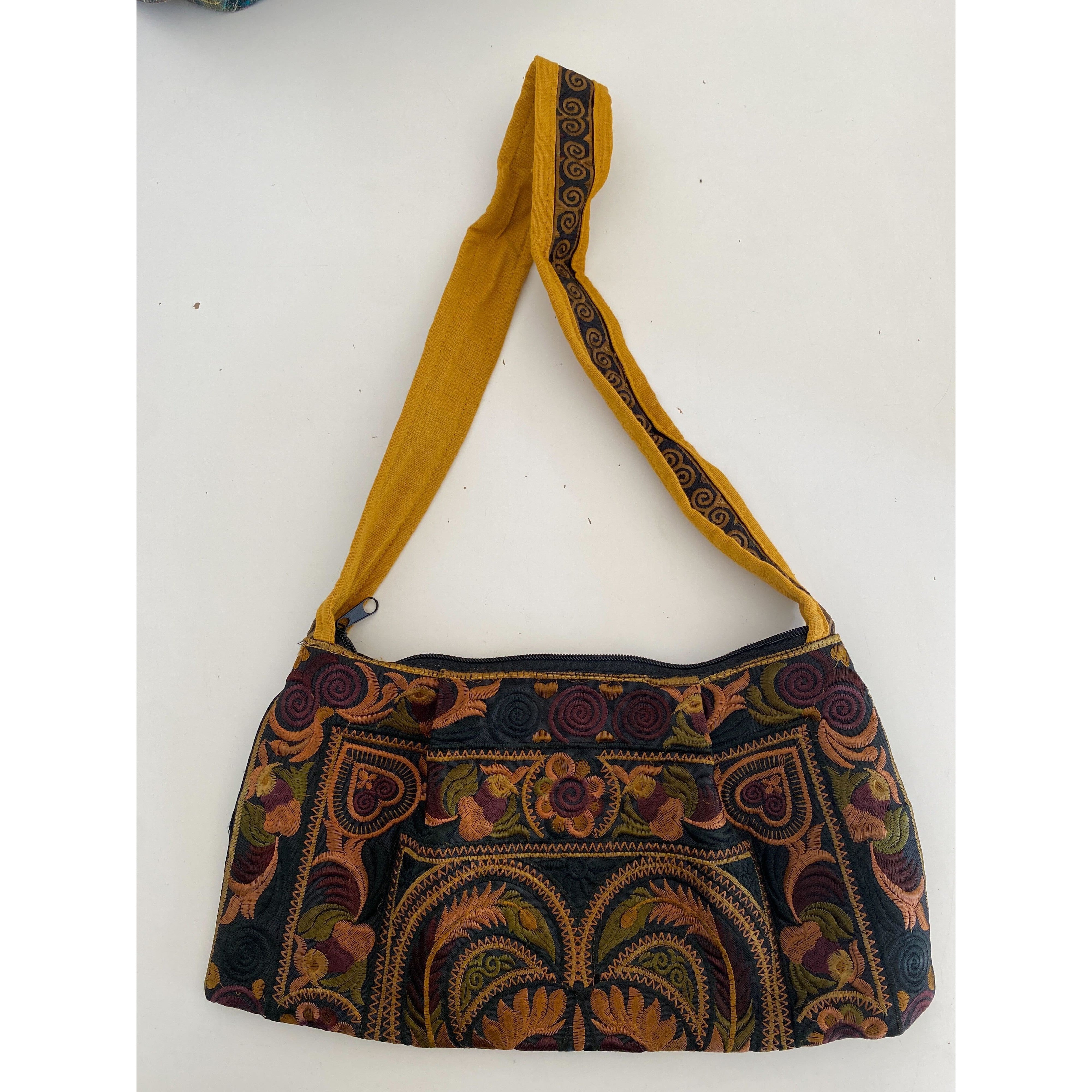 Tahj Crossbody Embroidered Hmong Bag - Thailand