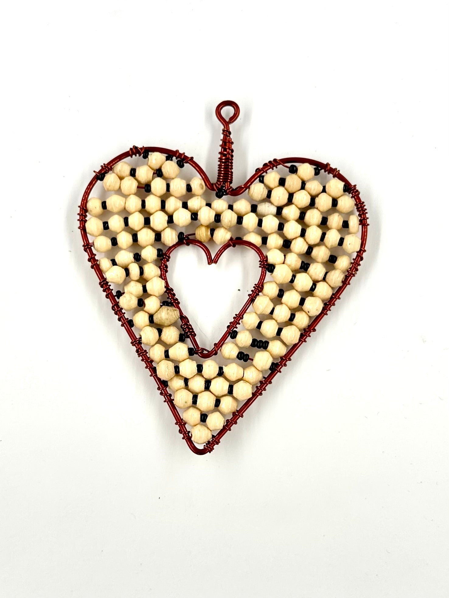 Ugandan Paper Bead Hearts