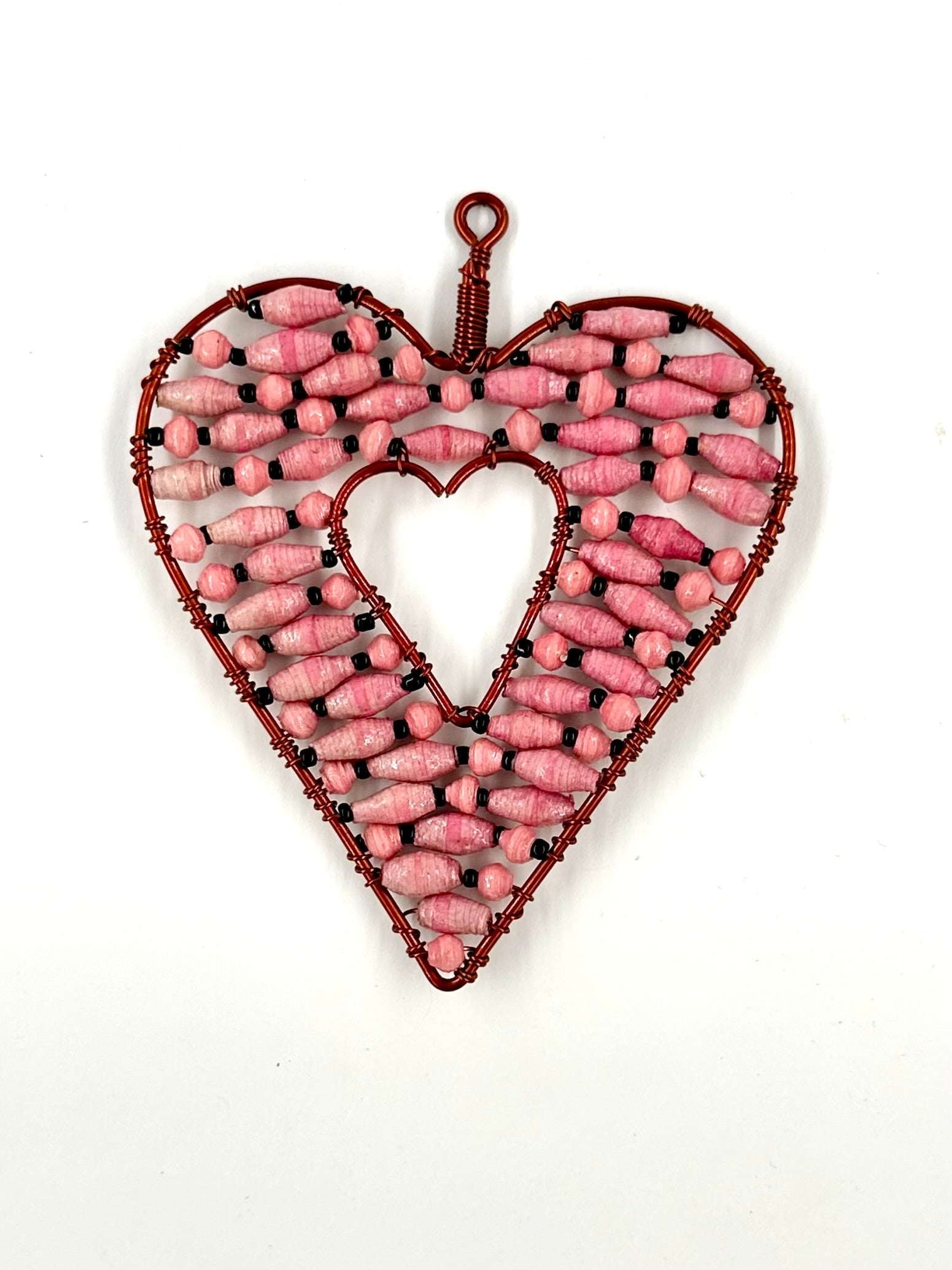 Ugandan Paper Bead Hearts