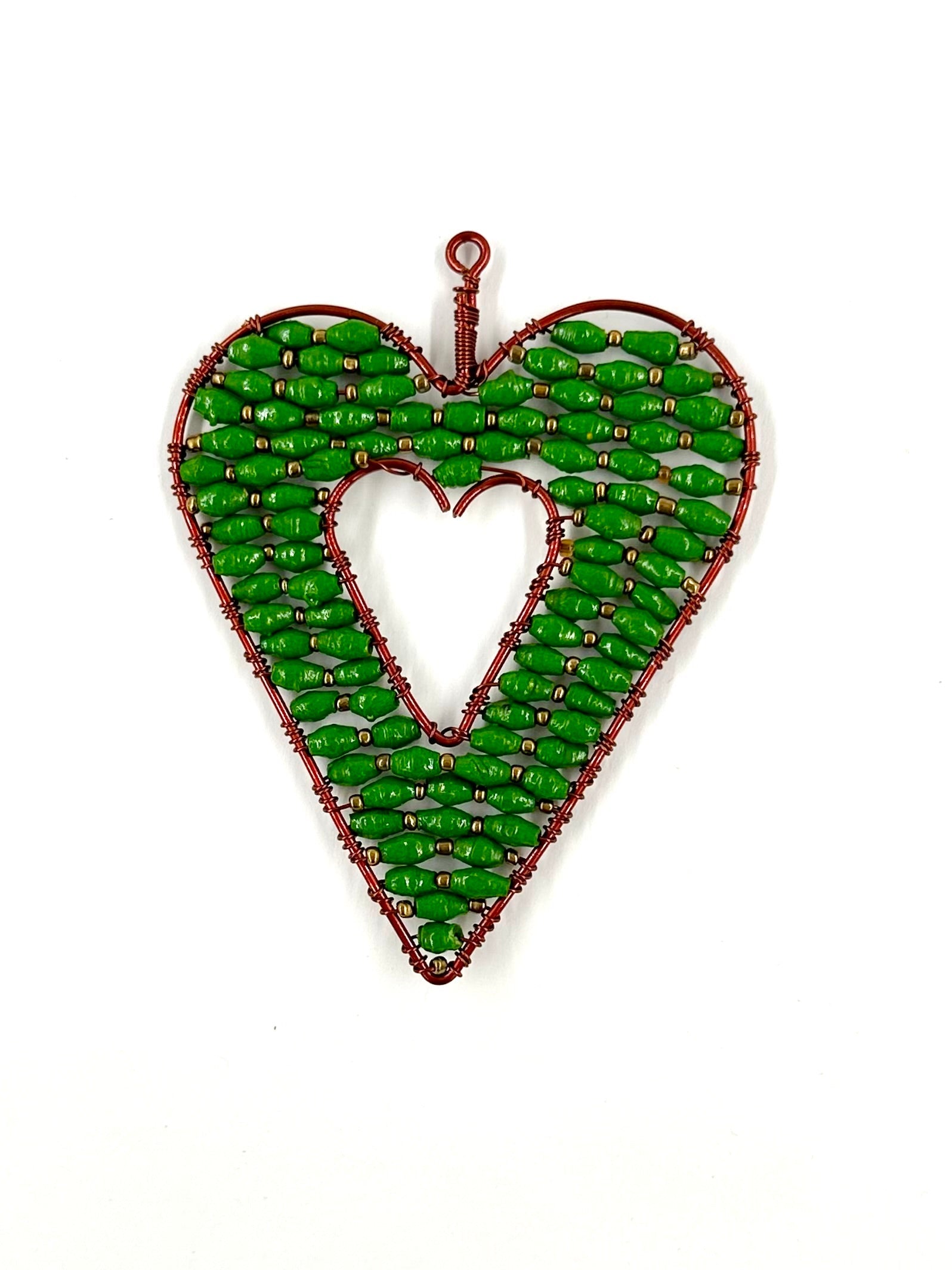 Ugandan Paper Bead Hearts