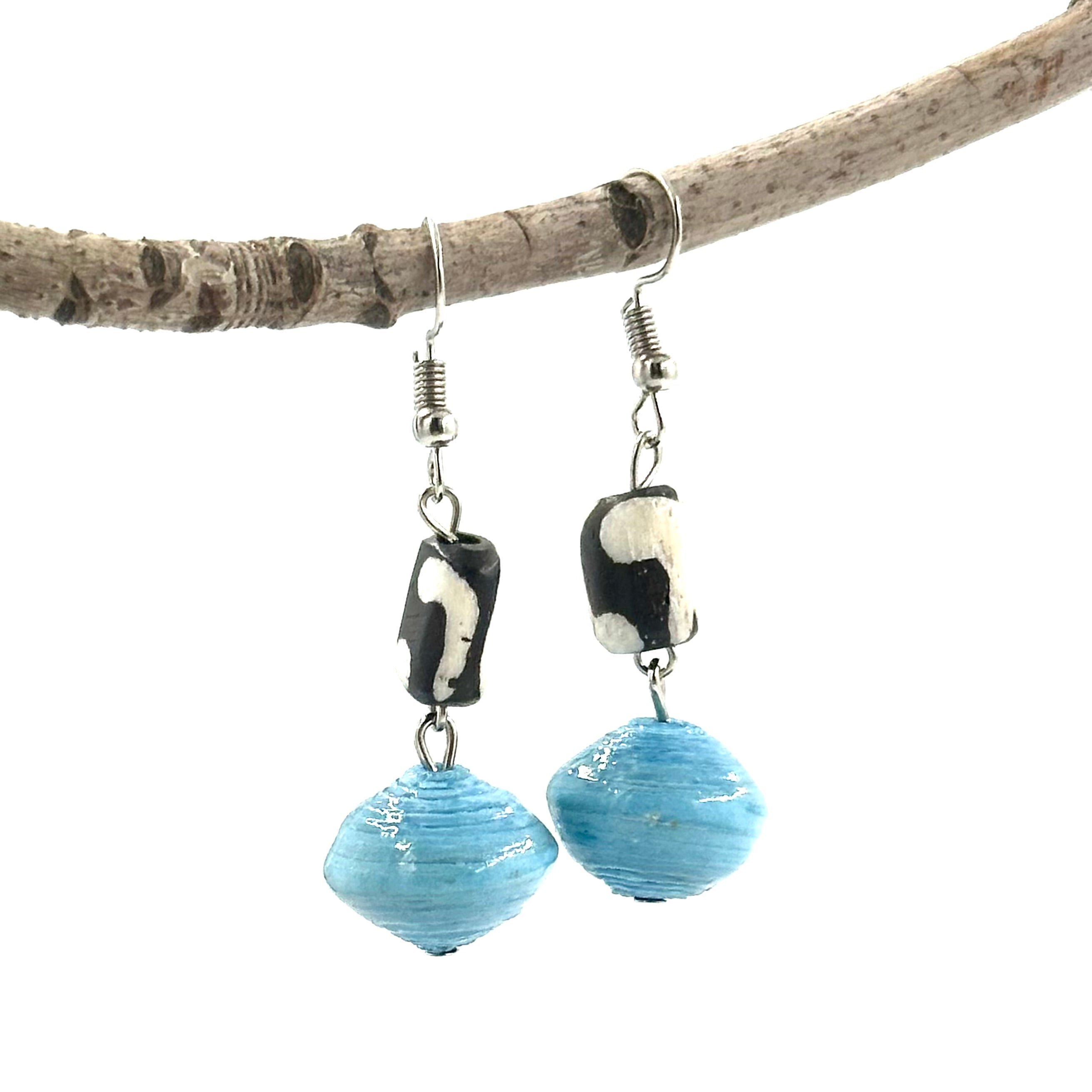 Batik Bone Earrings