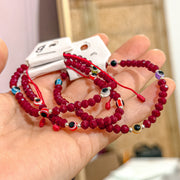 Red Mal de Ojo Protection Bracelet