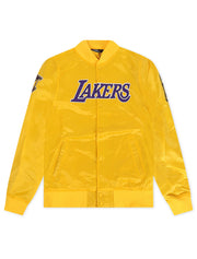 Pro Standard LA Lakers Big Logo Satin Jacket - Gold