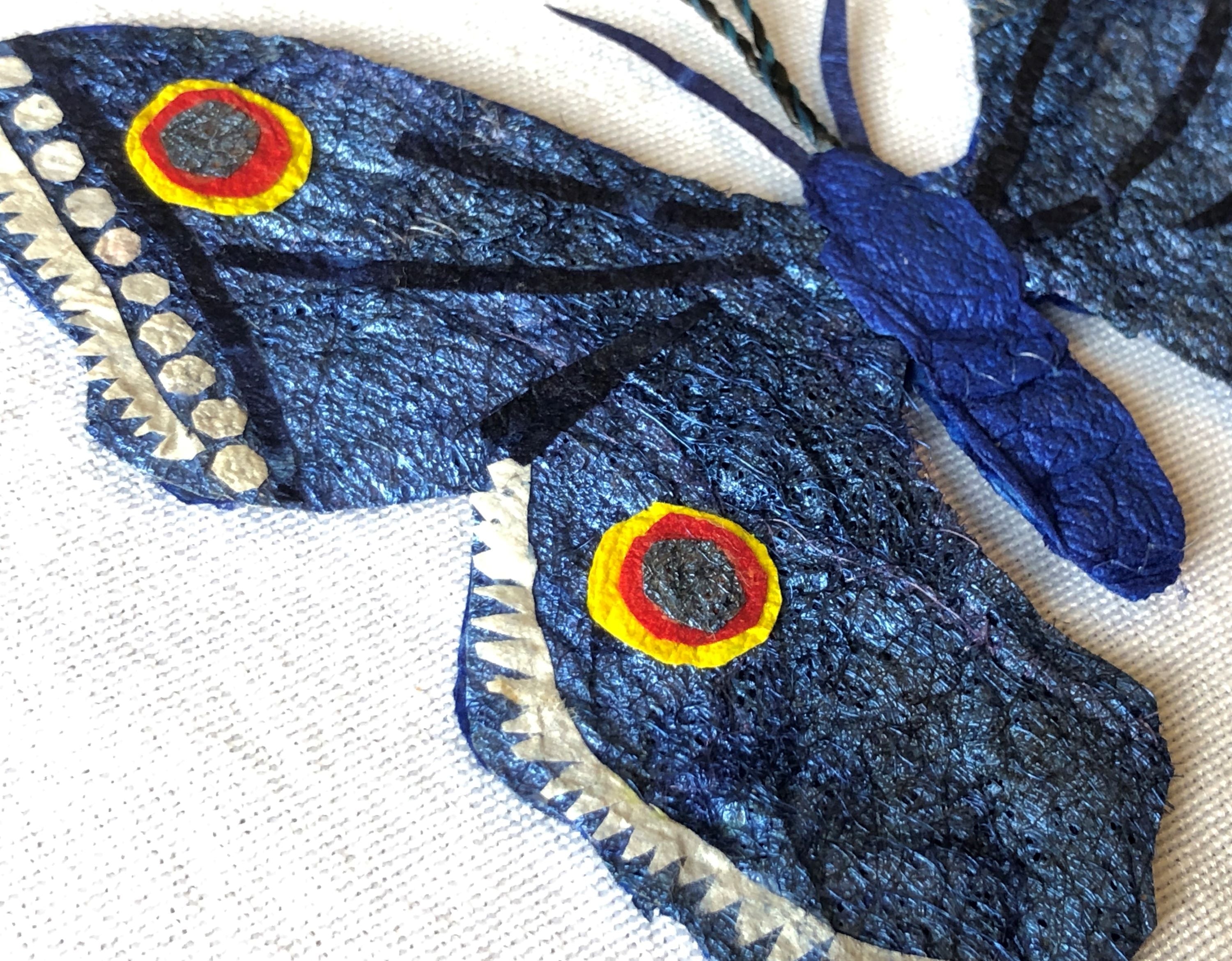 Madagascar Silk Butterfly Ornament - Blue