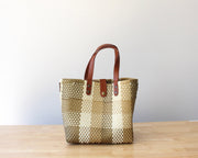 Gold & Beige Handwoven Purse by MexiMexi