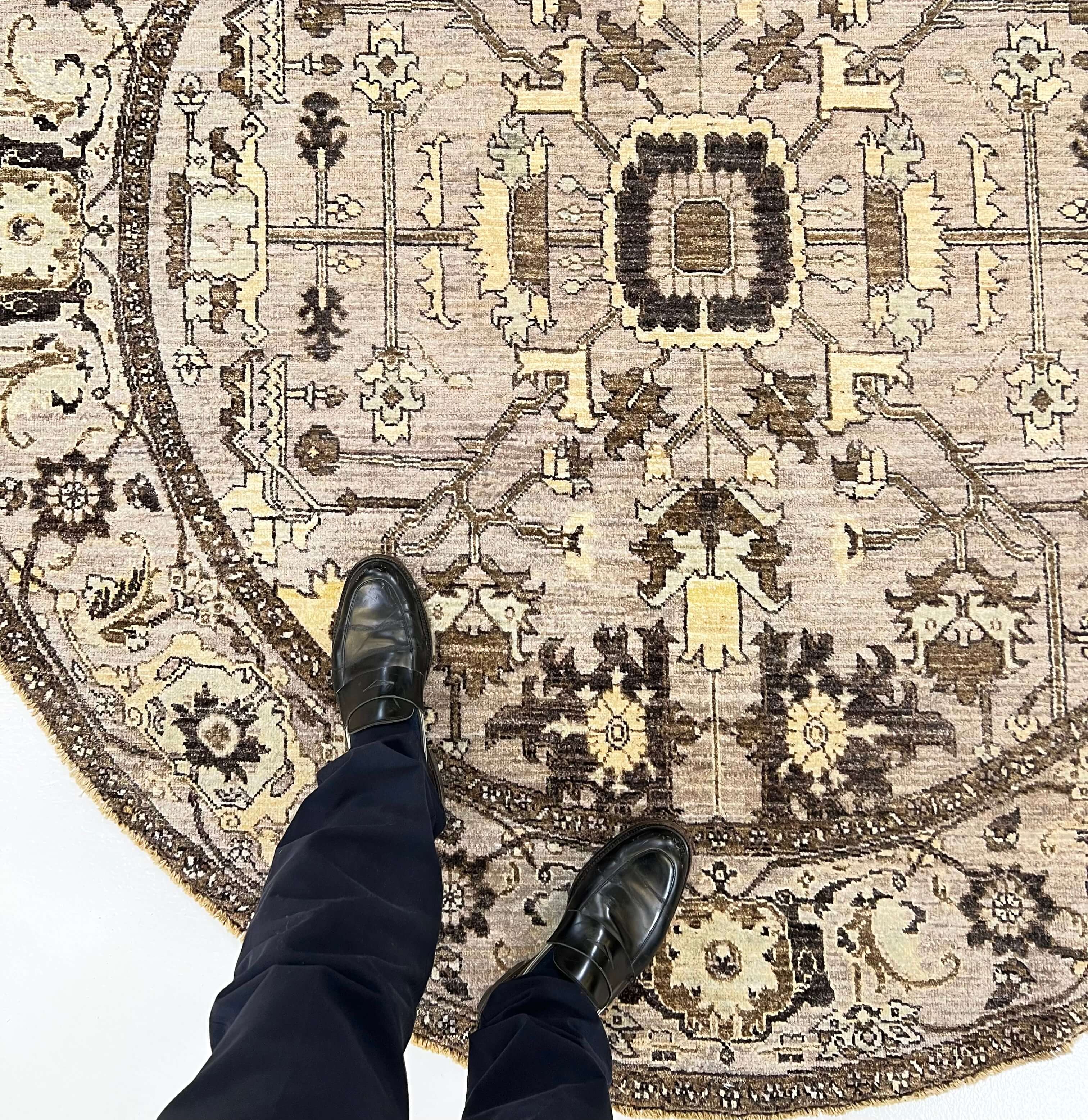 Afghan Heriz (6'00" Round)