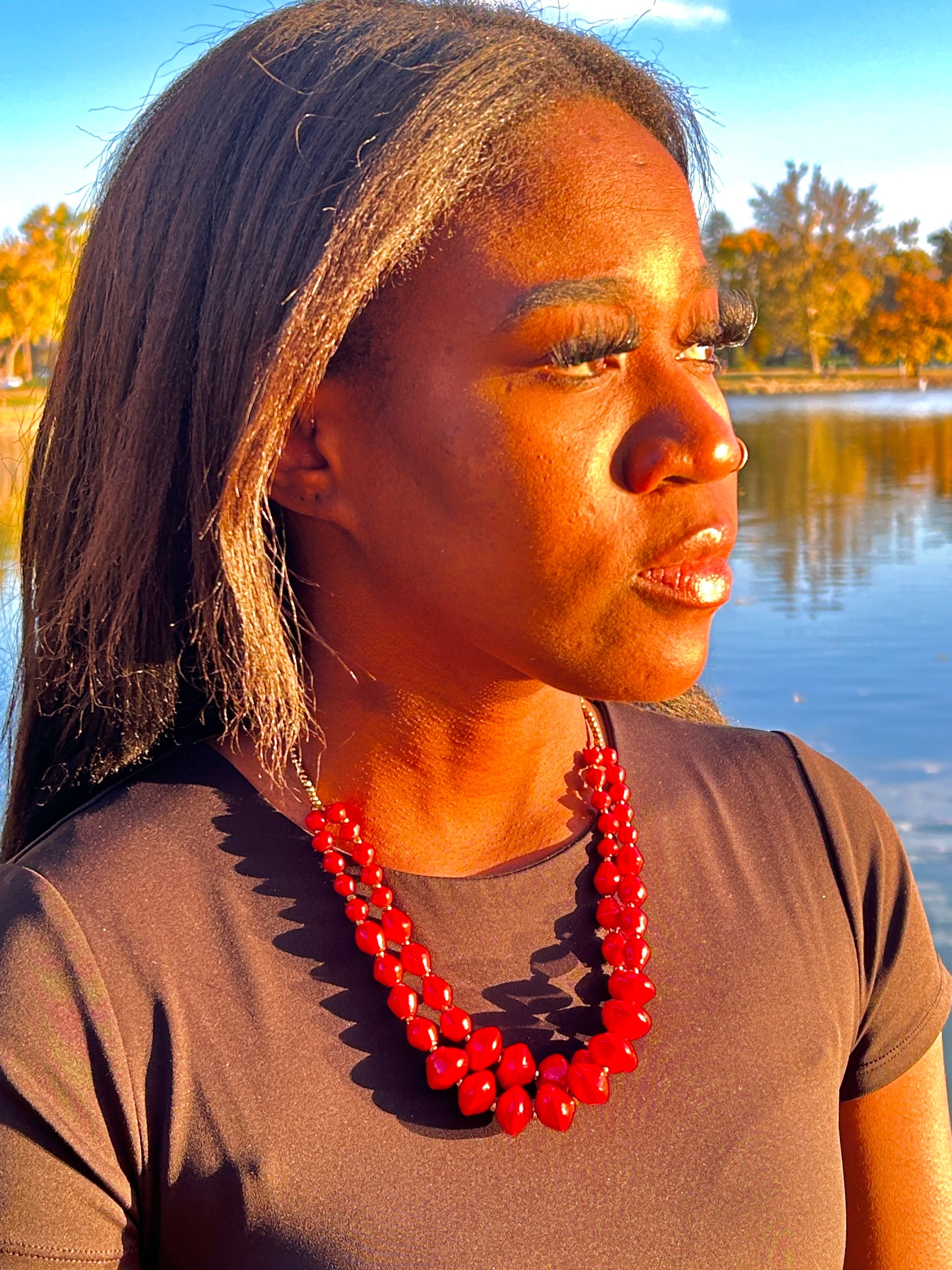 Double Strand Ugandan Paper Beads (6 Colors)