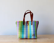 Vida Woven Purse – Soft Pastel Stripes