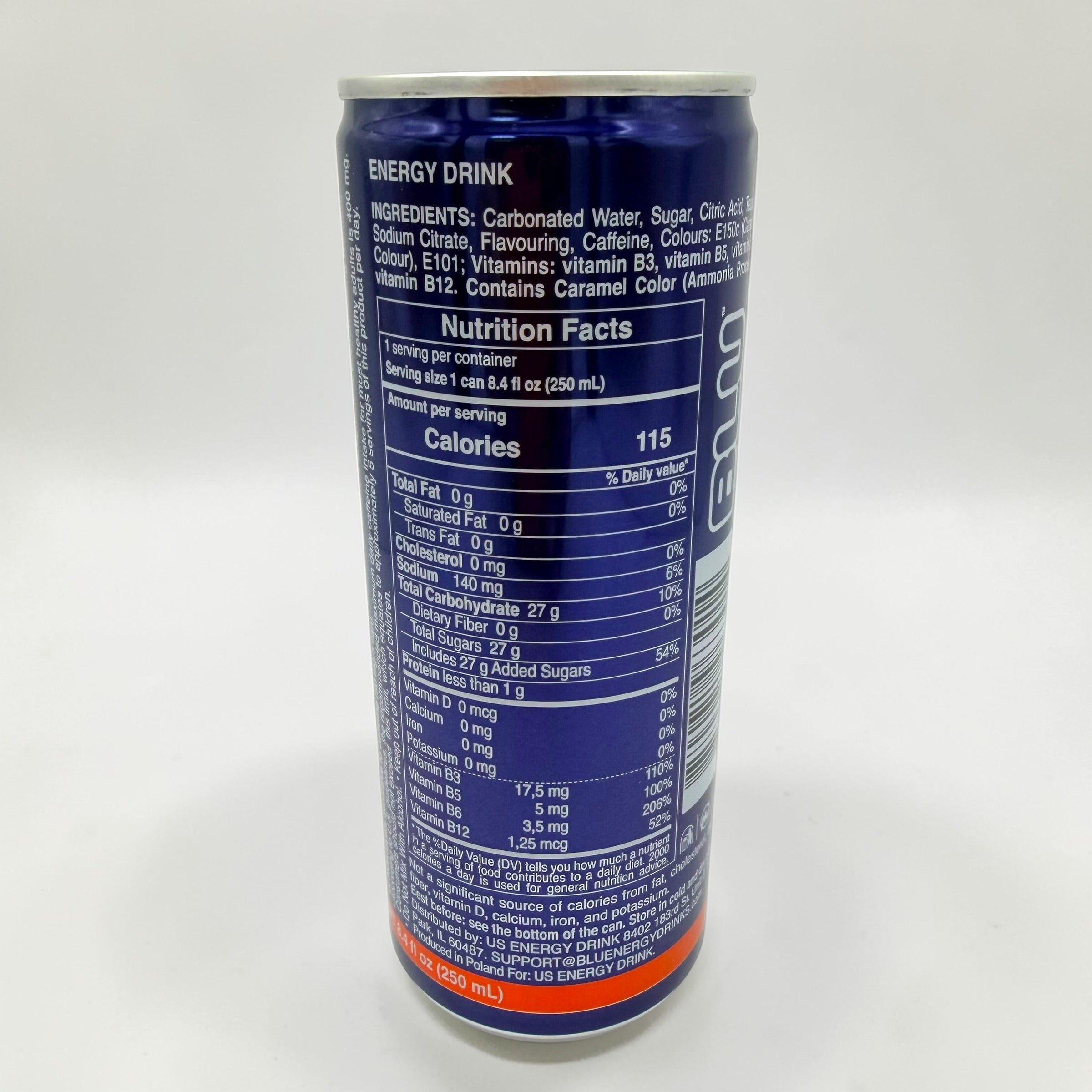 BLU DAY Refreshing Energy Drink 250ml Can