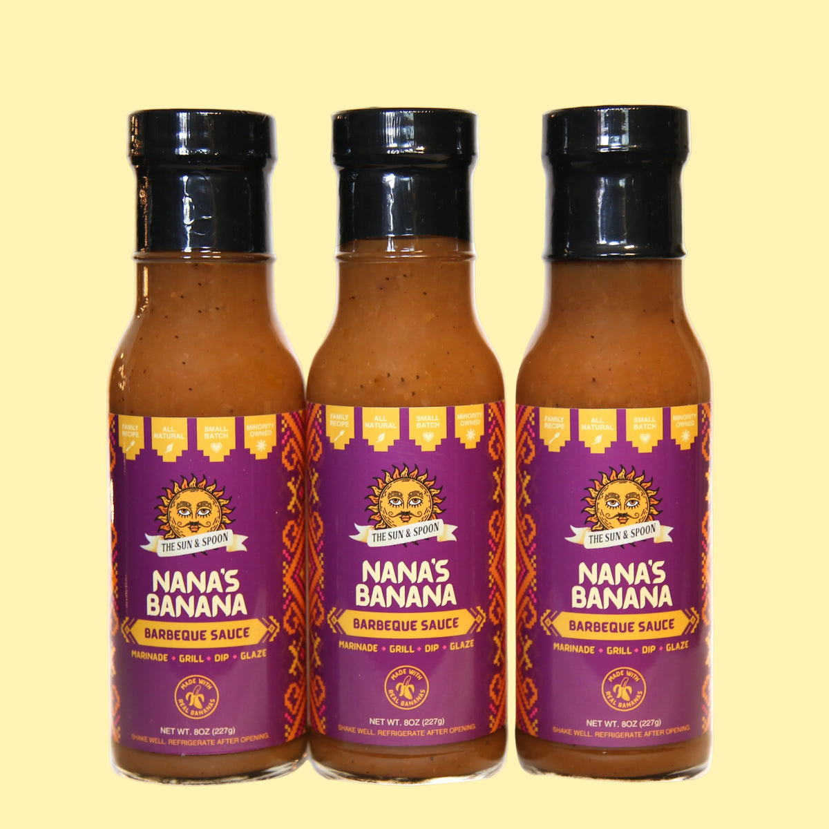 Nana's Banana Barbeque Sauce Triple Set (Best Value - Save $2)