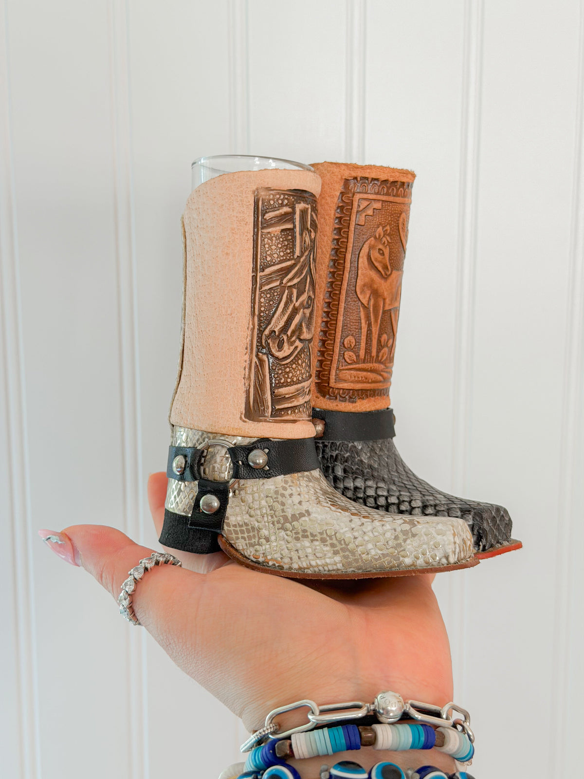 Leather Texan Boot Tequila Shot